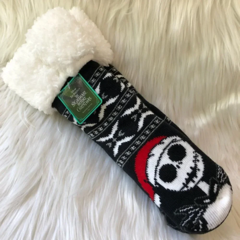 Disney Nightmare Before Christmas Jack Skellington Slipper Socks
